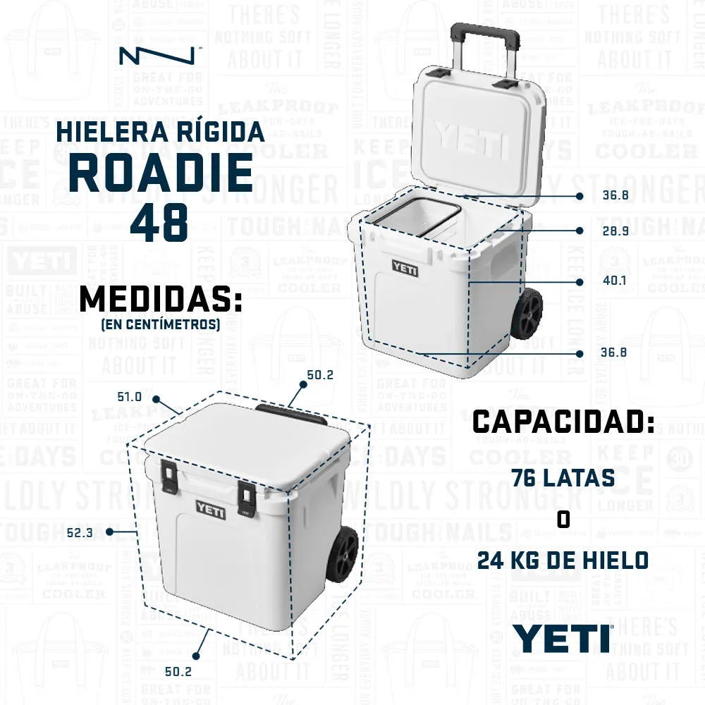 10048260000 HIELERA RIGIDA ROADIE 48 KING CRAB ORANGE  MARCA YETI