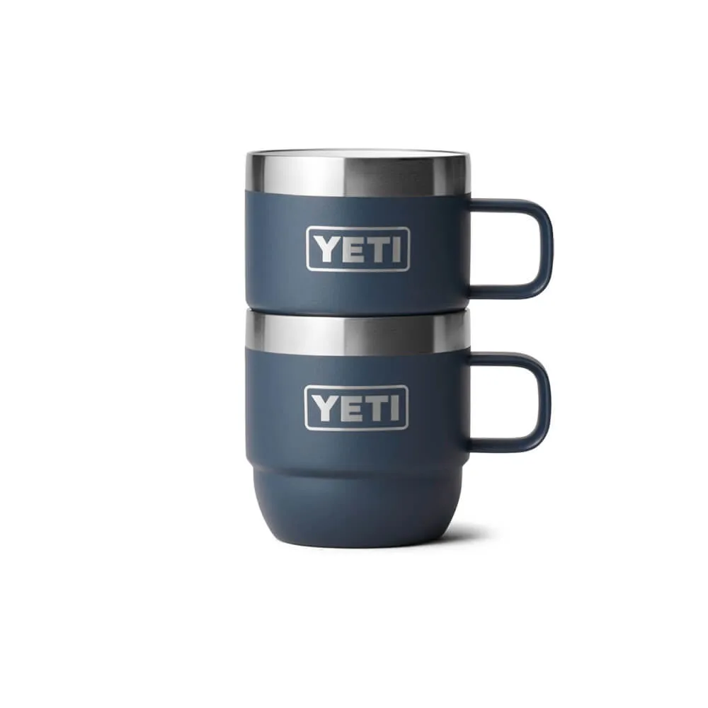 21071501864 TAZA RAMBLER 6oz STACKABLE 2 PIEZAS MARINO MARCA YETI