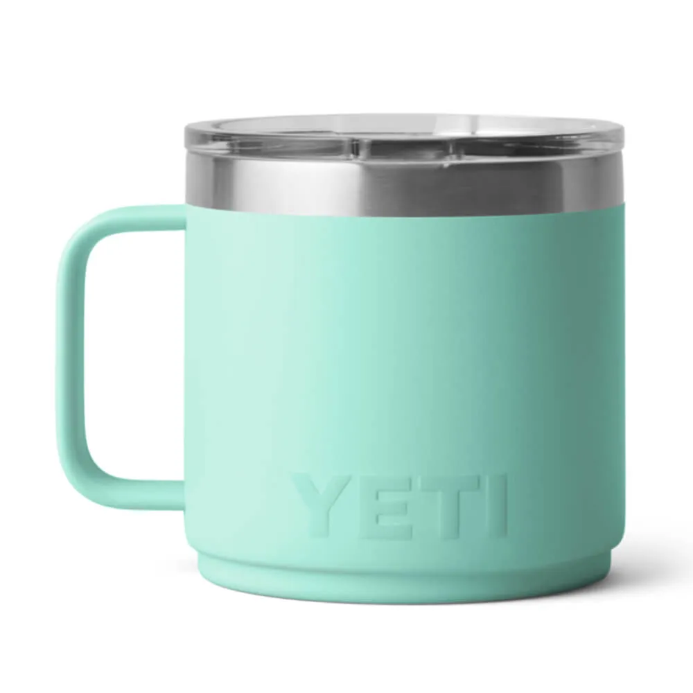 21071502196 TAZA RAMBLER 14oz MUG 2.0 TAPA MAGNETICA SEAFOAM MARCA YETI