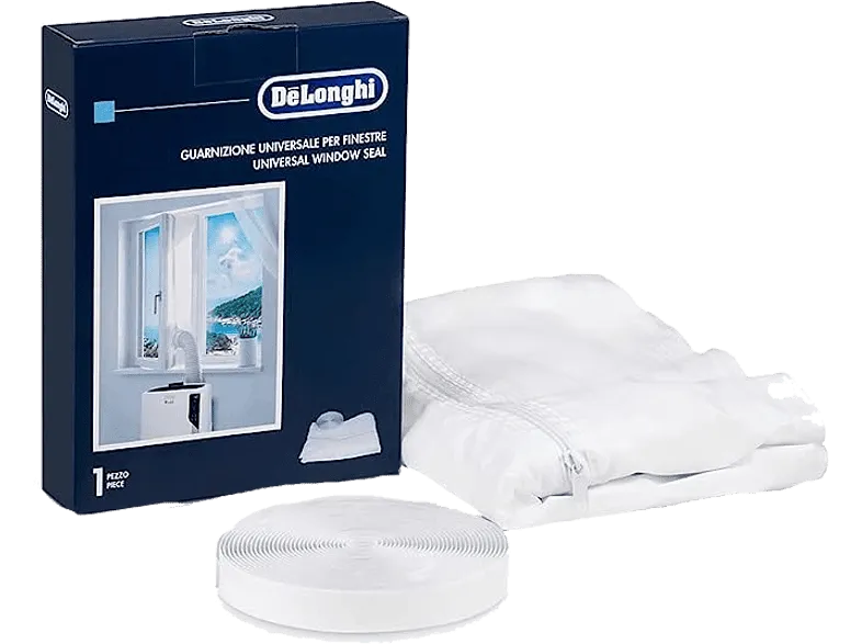 Accesorio aire acondicionado - De Longhi DLSA012, Sello de ventana, 270 - 390 cm,  Blanco