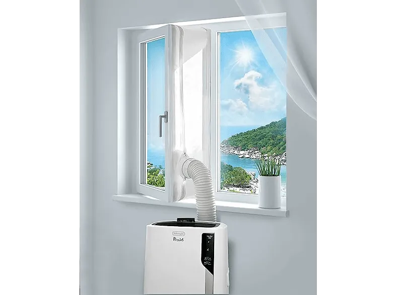 Accesorio aire acondicionado - De Longhi DLSA012, Sello de ventana, 270 - 390 cm,  Blanco