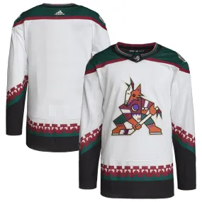 Arizona Coyotes adidas Away Primegreen Authentic Pro Blank Jersey - White