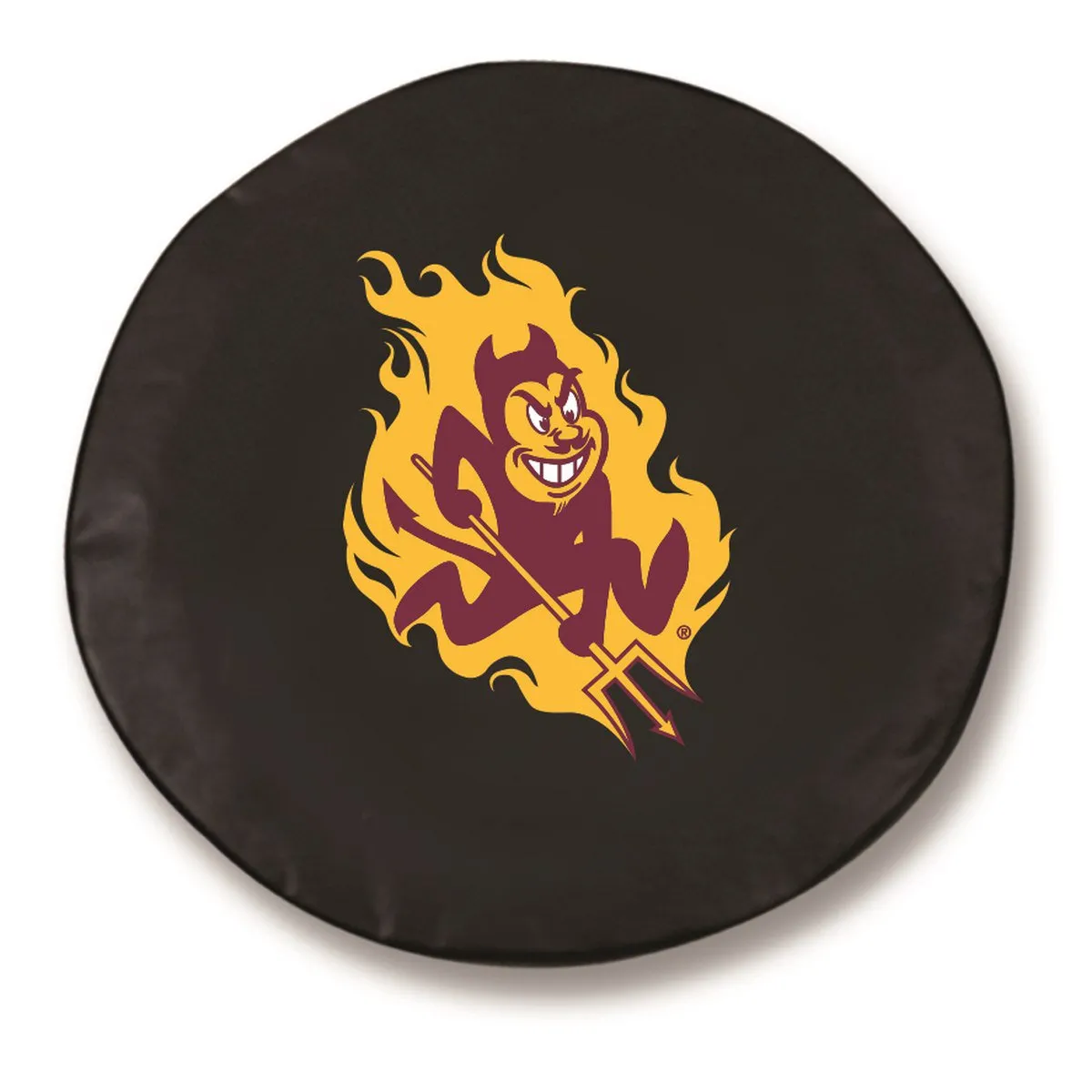 Arizona State Sun Devils HBS Black Vinyl Fitted Car Tire Cover