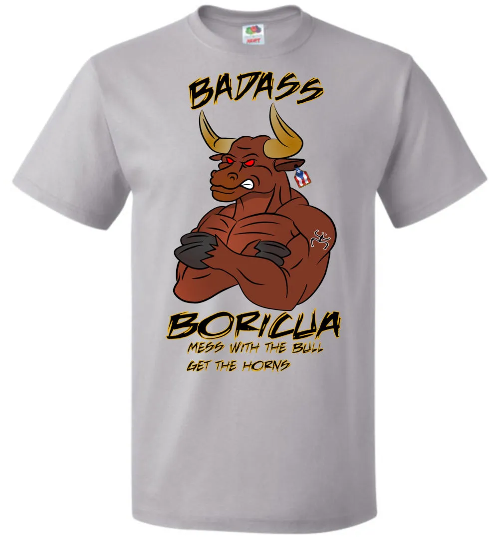 Badass Boricua Bull (Small-6XL) T-Shirt