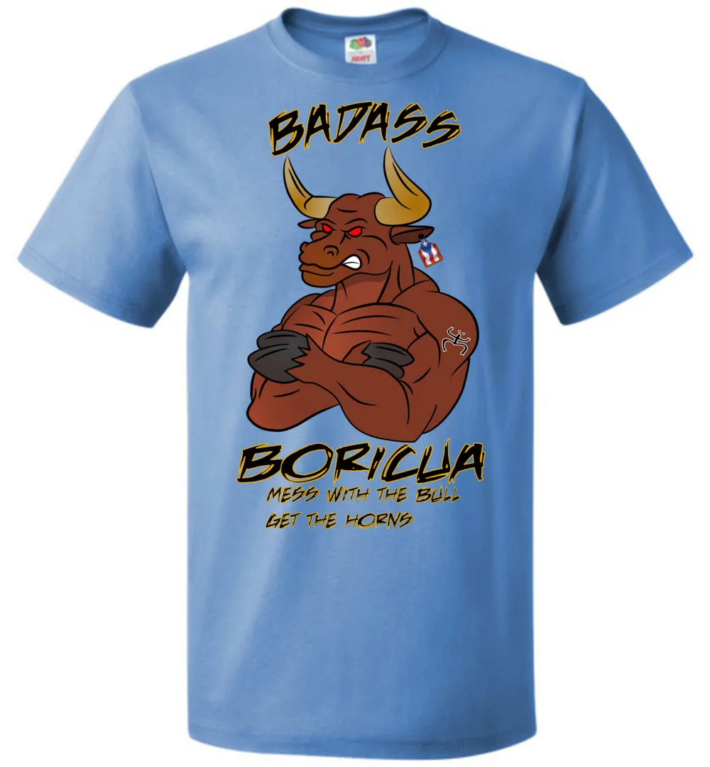 Badass Boricua Bull (Small-6XL) T-Shirt