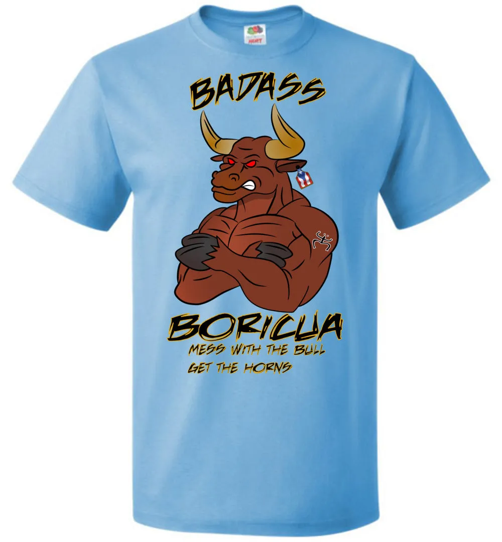 Badass Boricua Bull (Small-6XL) T-Shirt