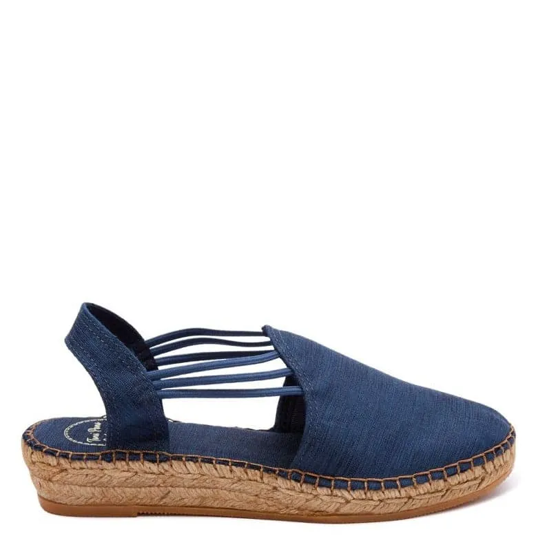 Basic Cotton Blend Wedge Espadrille for Women - Neus