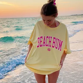 BEACH BUM FLOWER T-SHIRT