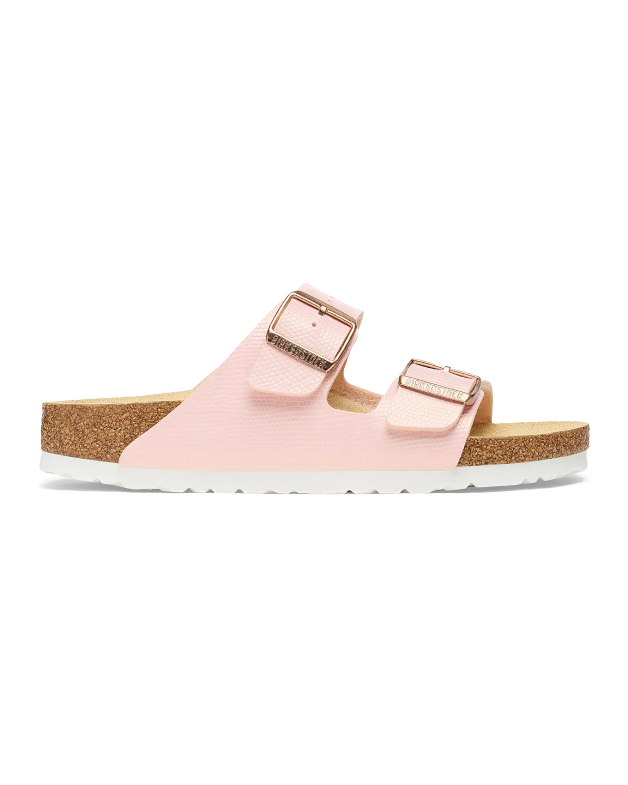 Birkenstock Arizona Shiny Lizard Rosa Calzata Stretta