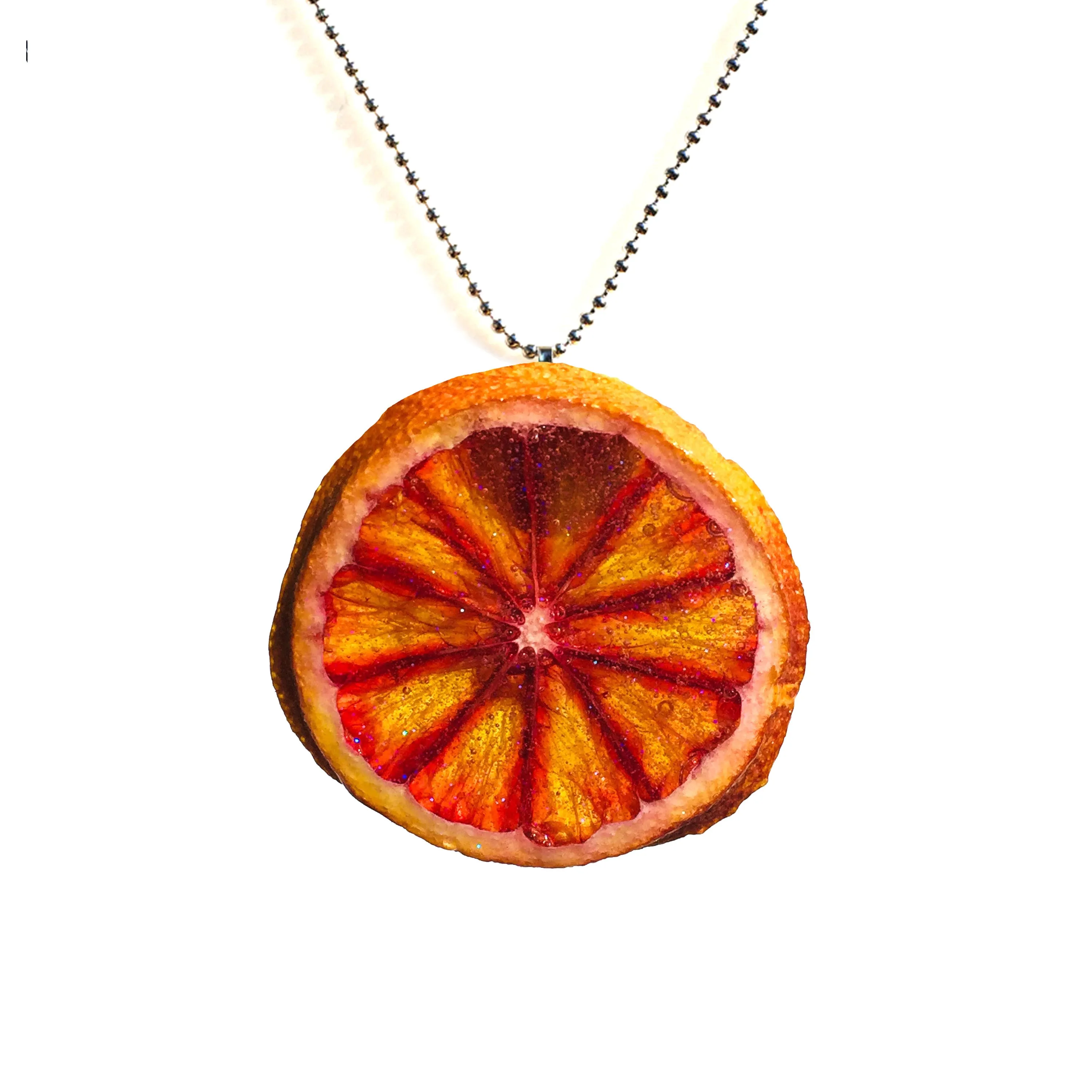 Blood Orange Fruit Necklace