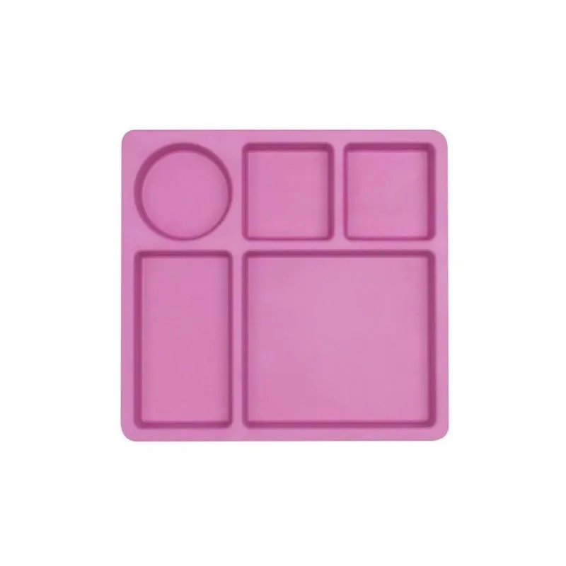 Bobo & Boo Divided Plate - Flamingo Pink