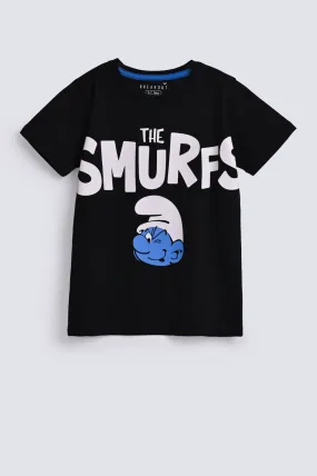 BOYS SMURF PRINT TEE