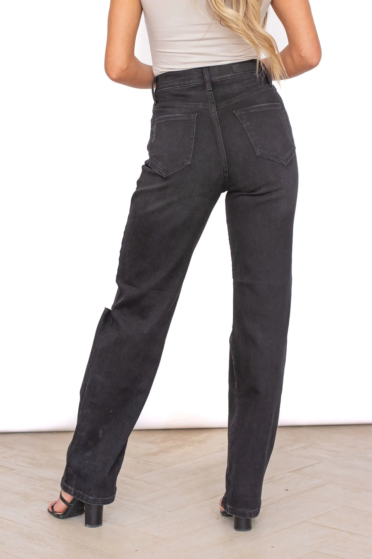 By the Way Black High Rise Denim