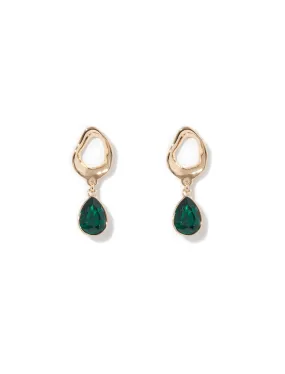 Cari Small Stone Drop Earrings