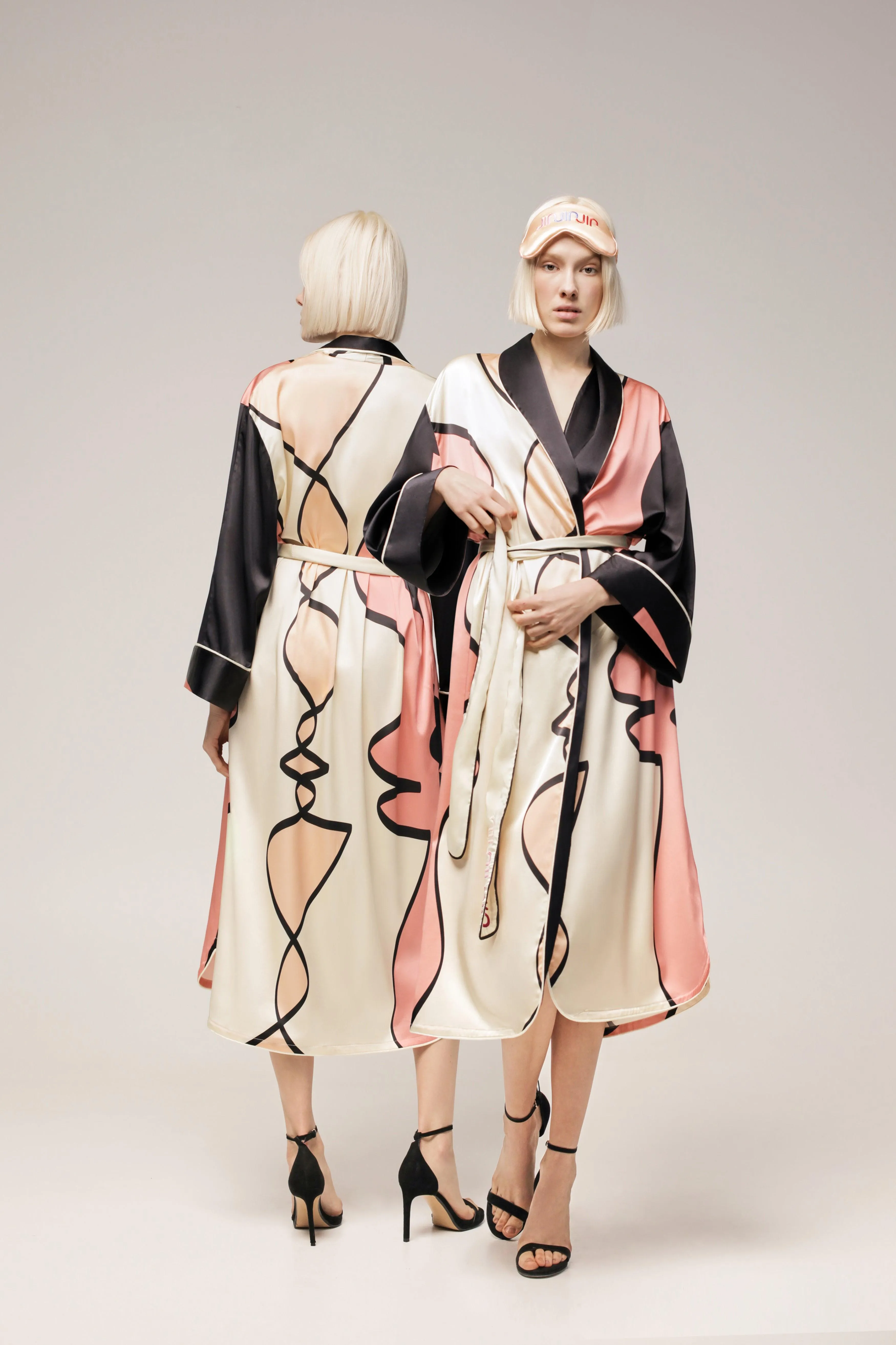 ‘CHROMOSOME’ SILK ROBE