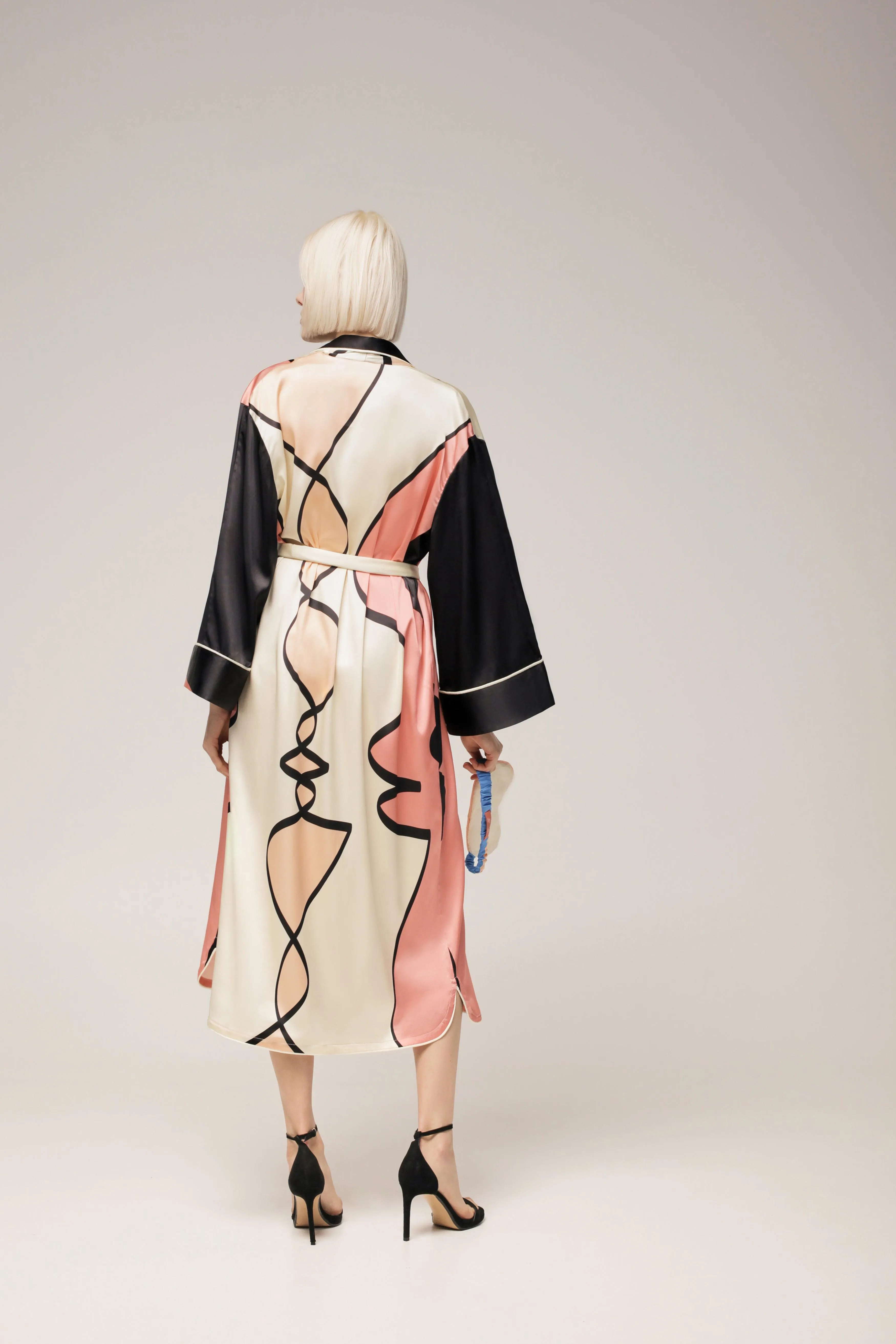 ‘CHROMOSOME’ SILK ROBE