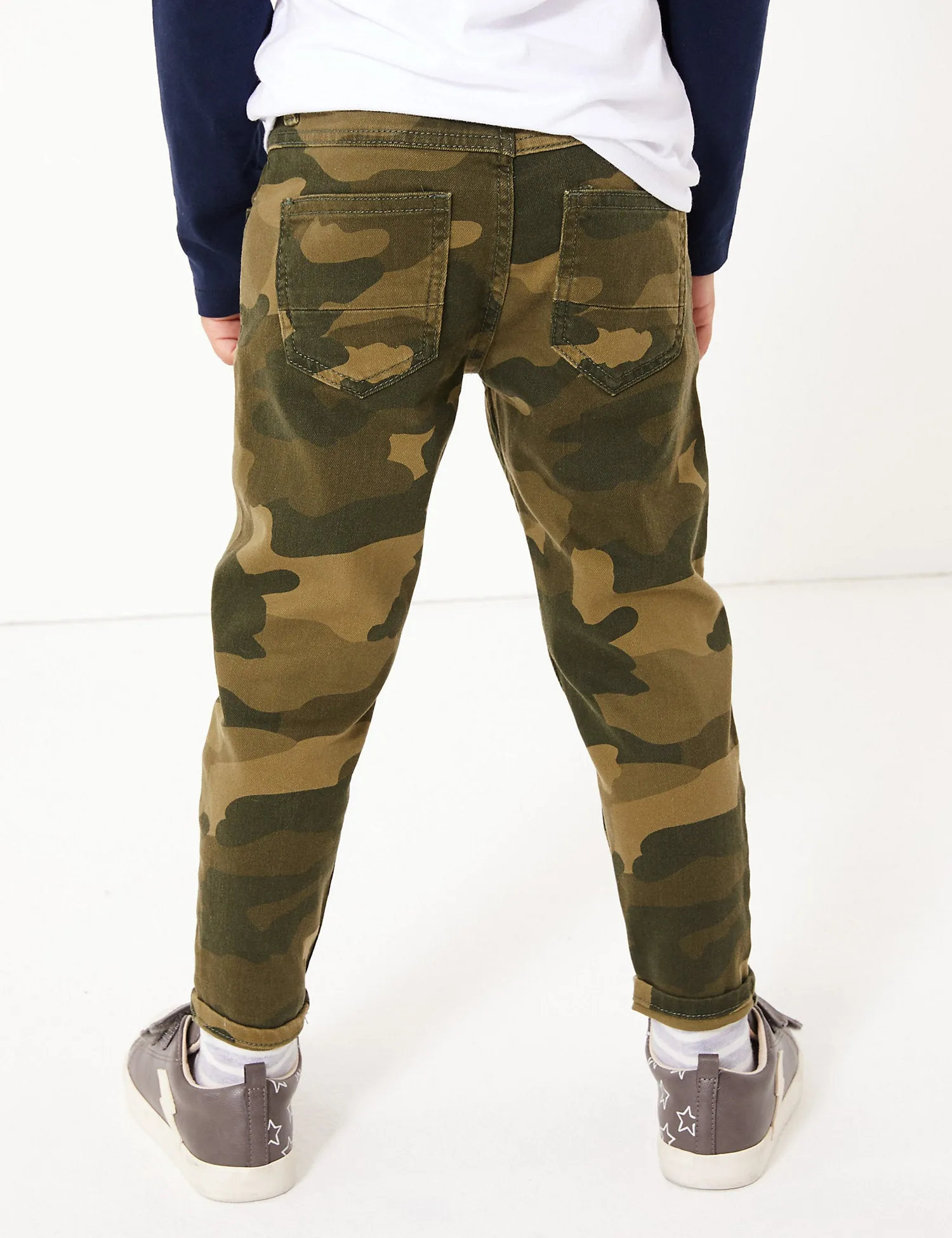 Cotton Camouflage Jeans