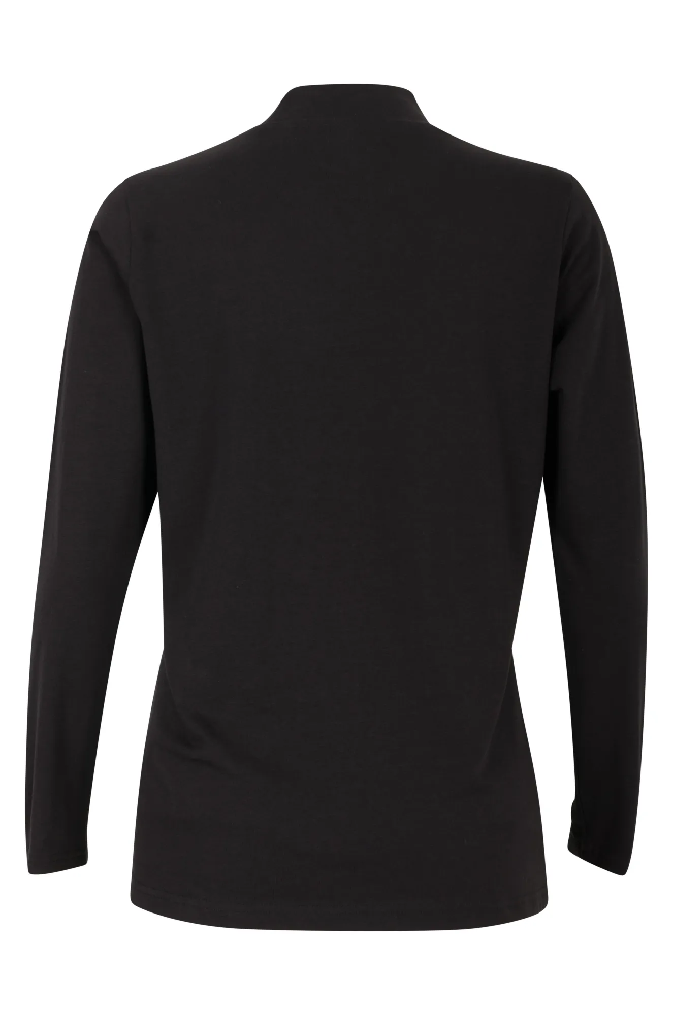 Cotton Elastane Turtle neck Top | Black | 6553ZZ