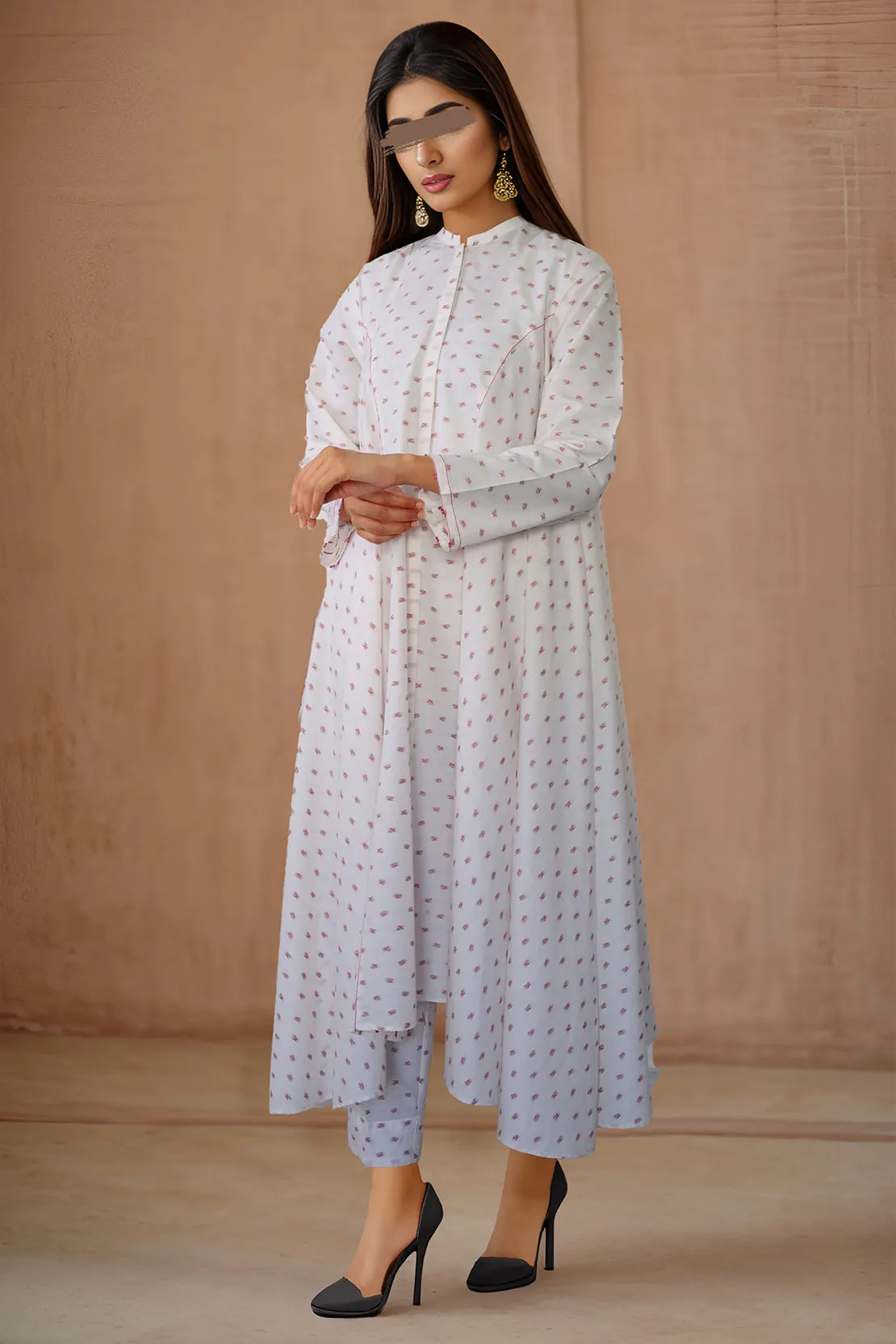 Cotton Jacquard Stitched 2 Piece (Shirt/Trouser)