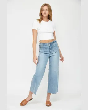 Cropped Front Pocket Jeans