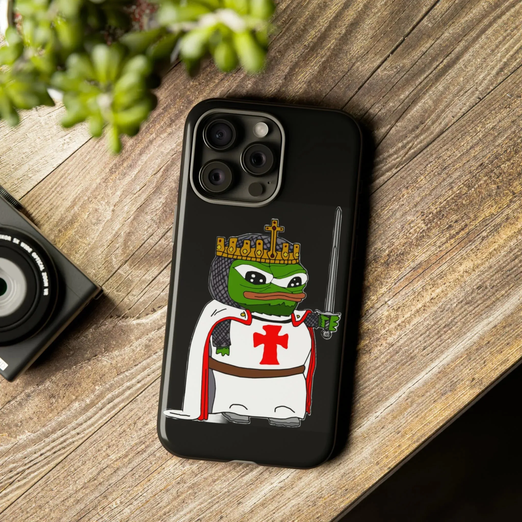 Crusader Pepe Cell Phone Case