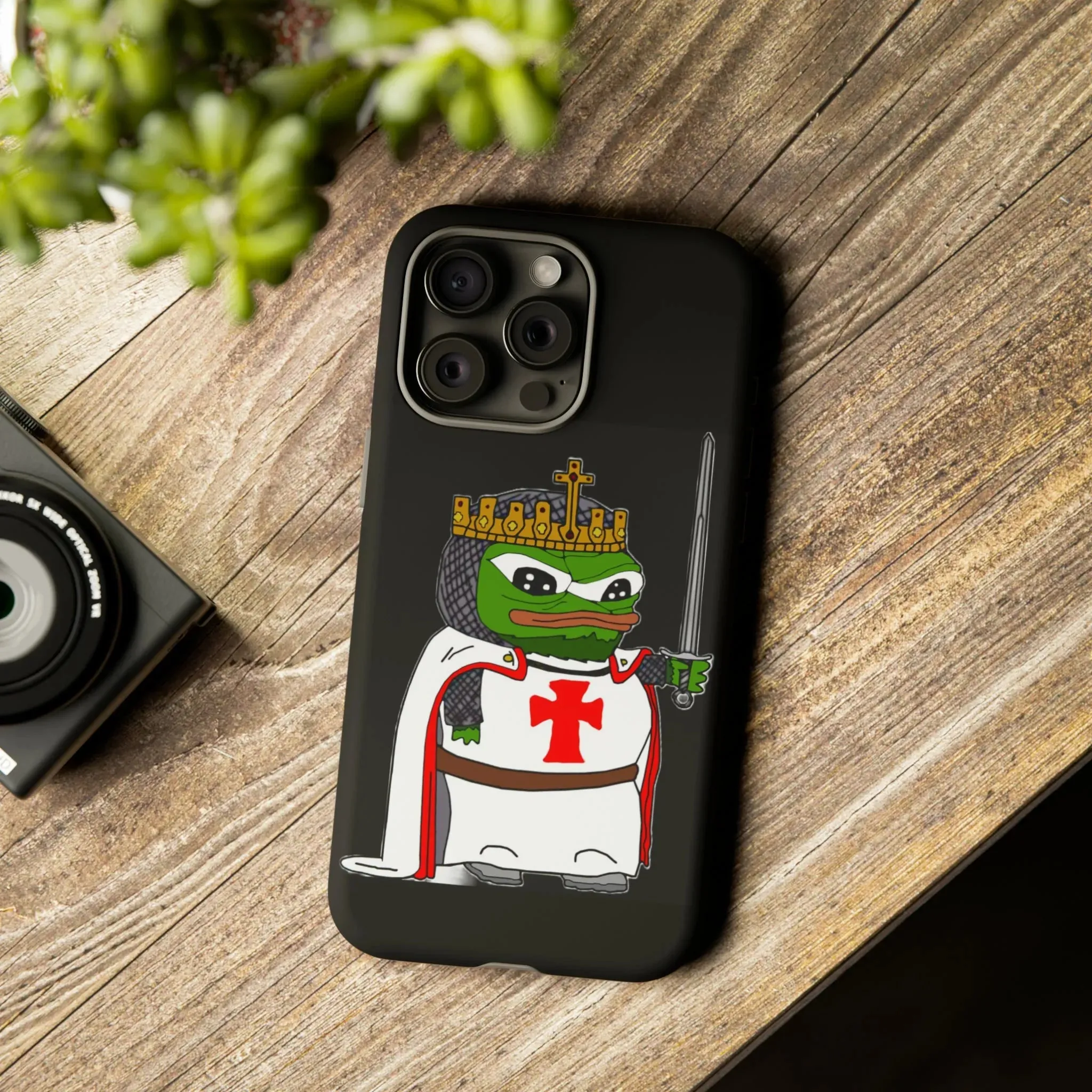 Crusader Pepe Cell Phone Case