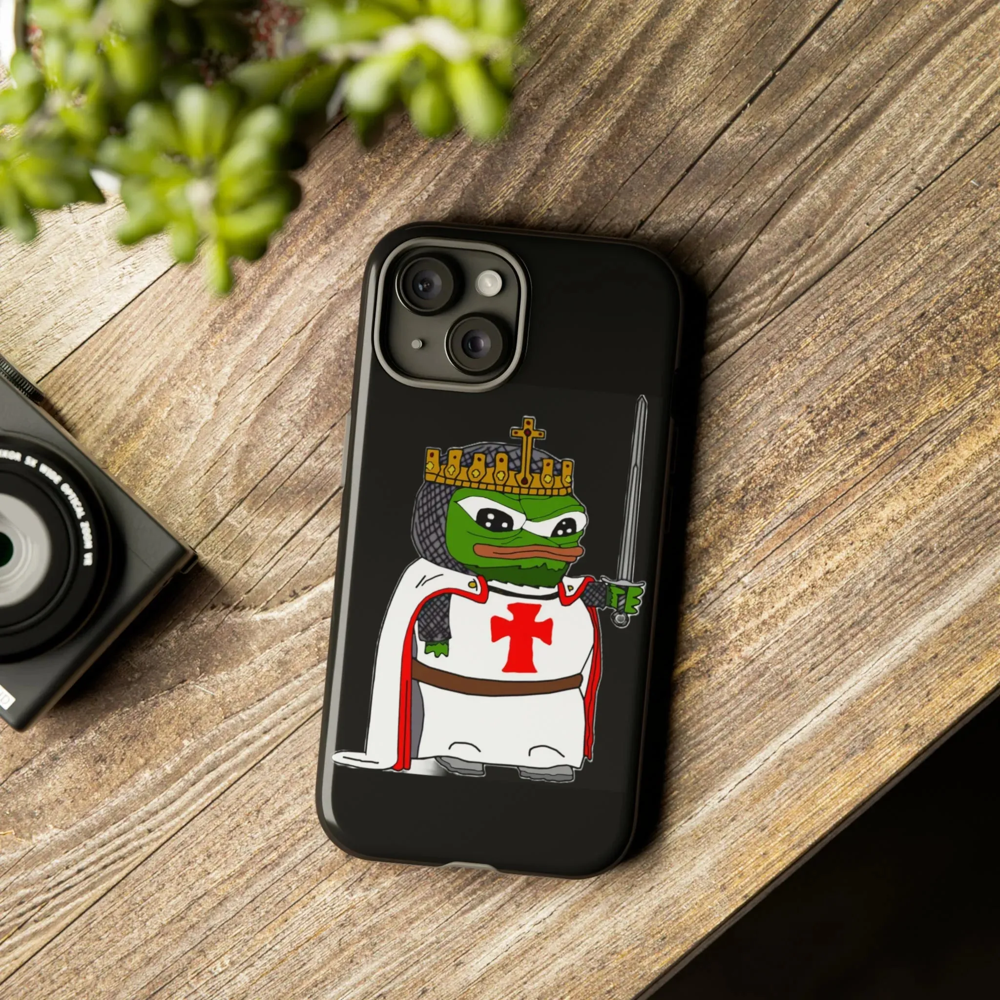 Crusader Pepe Cell Phone Case