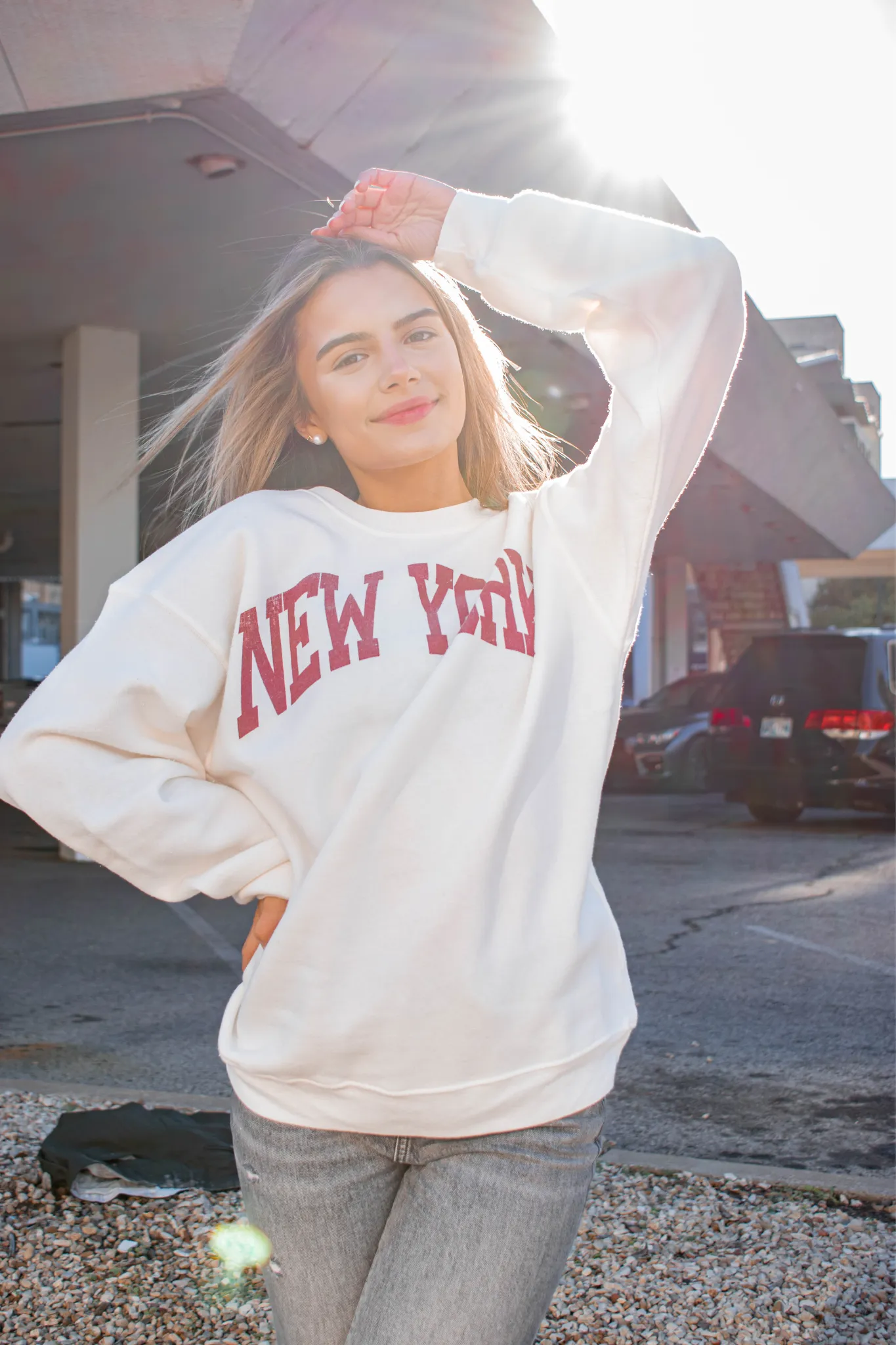 Daydreamer: Stylish New York-Inspired Boyfriend Crew Sweater