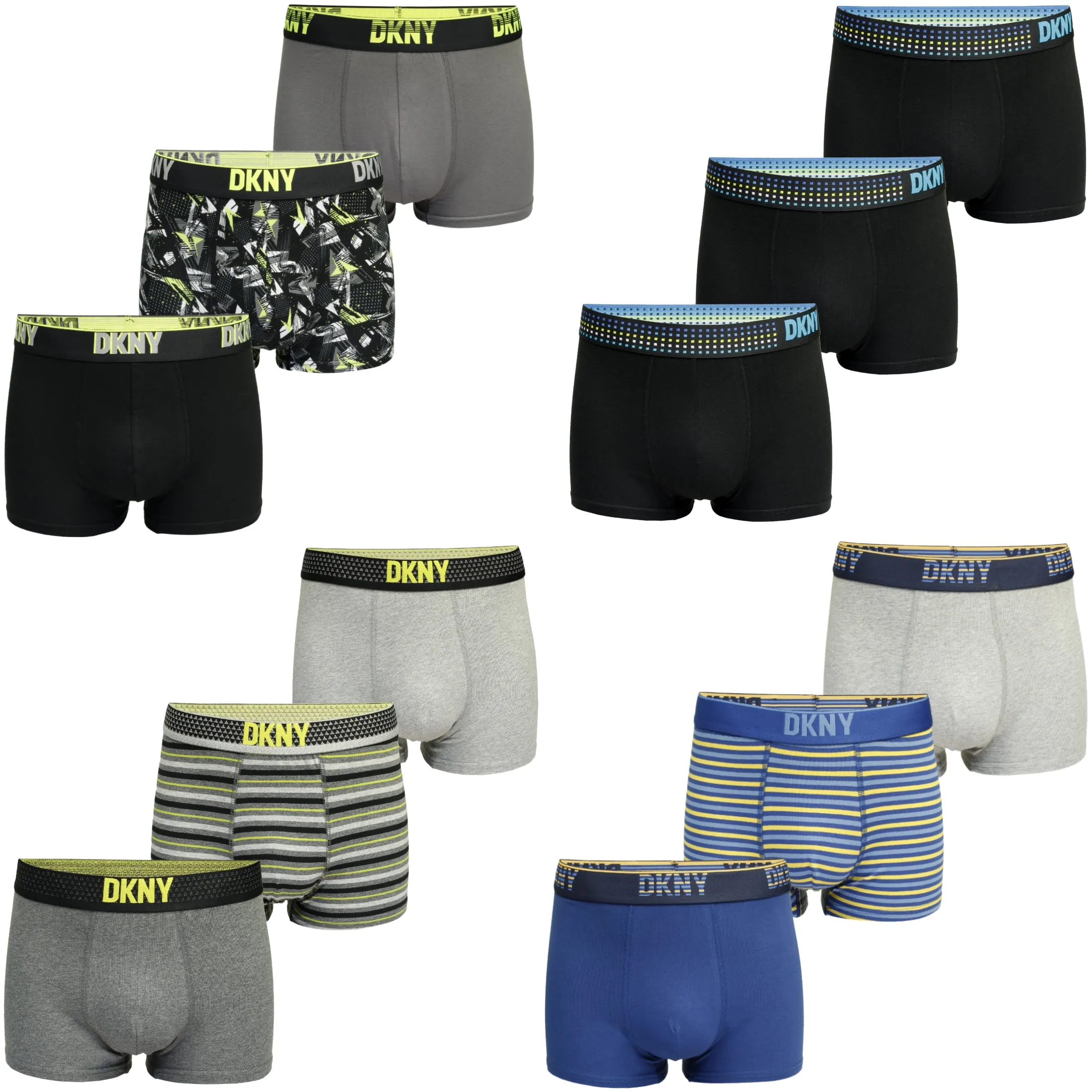 DKNY Mens Mainline Boxer Trunks (3-Pack)