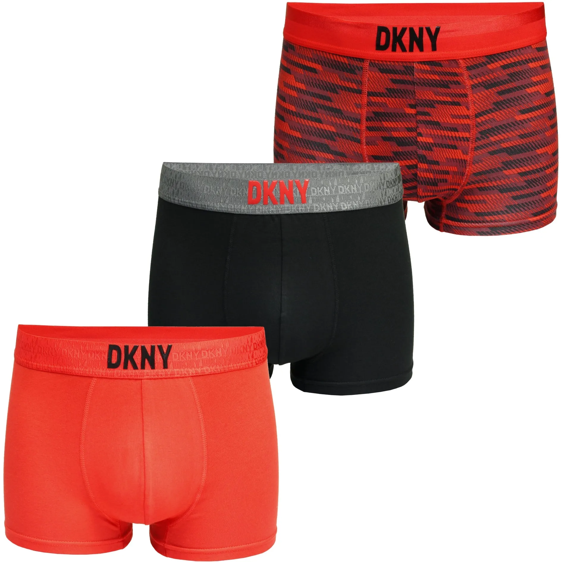 DKNY Mens 'Premium' Supersoft Modal Cotton Boxer Trunks (3-Pack)