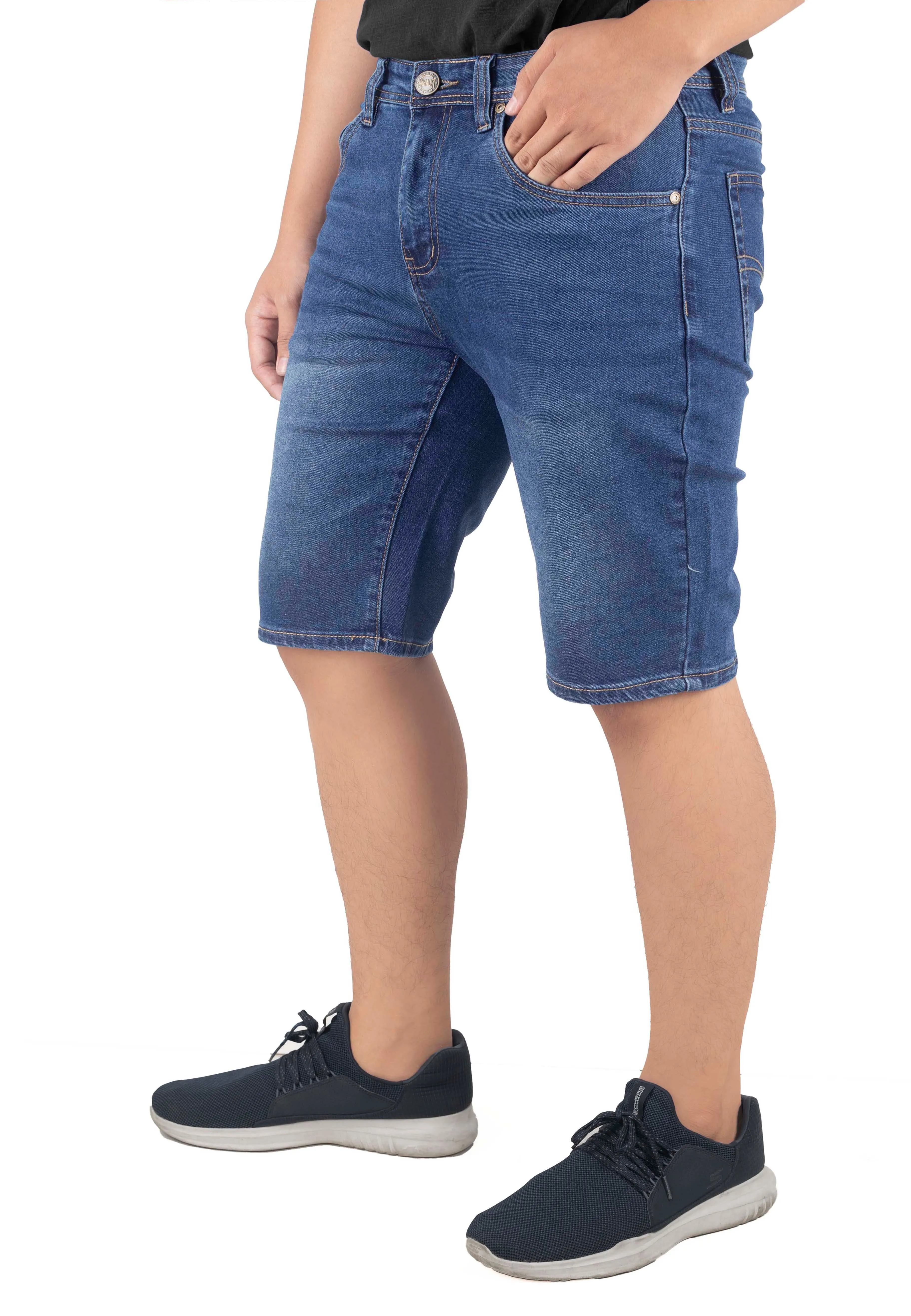 EXHAUST Jeans Short Pants [Regular Fit-Plus Size] 1366