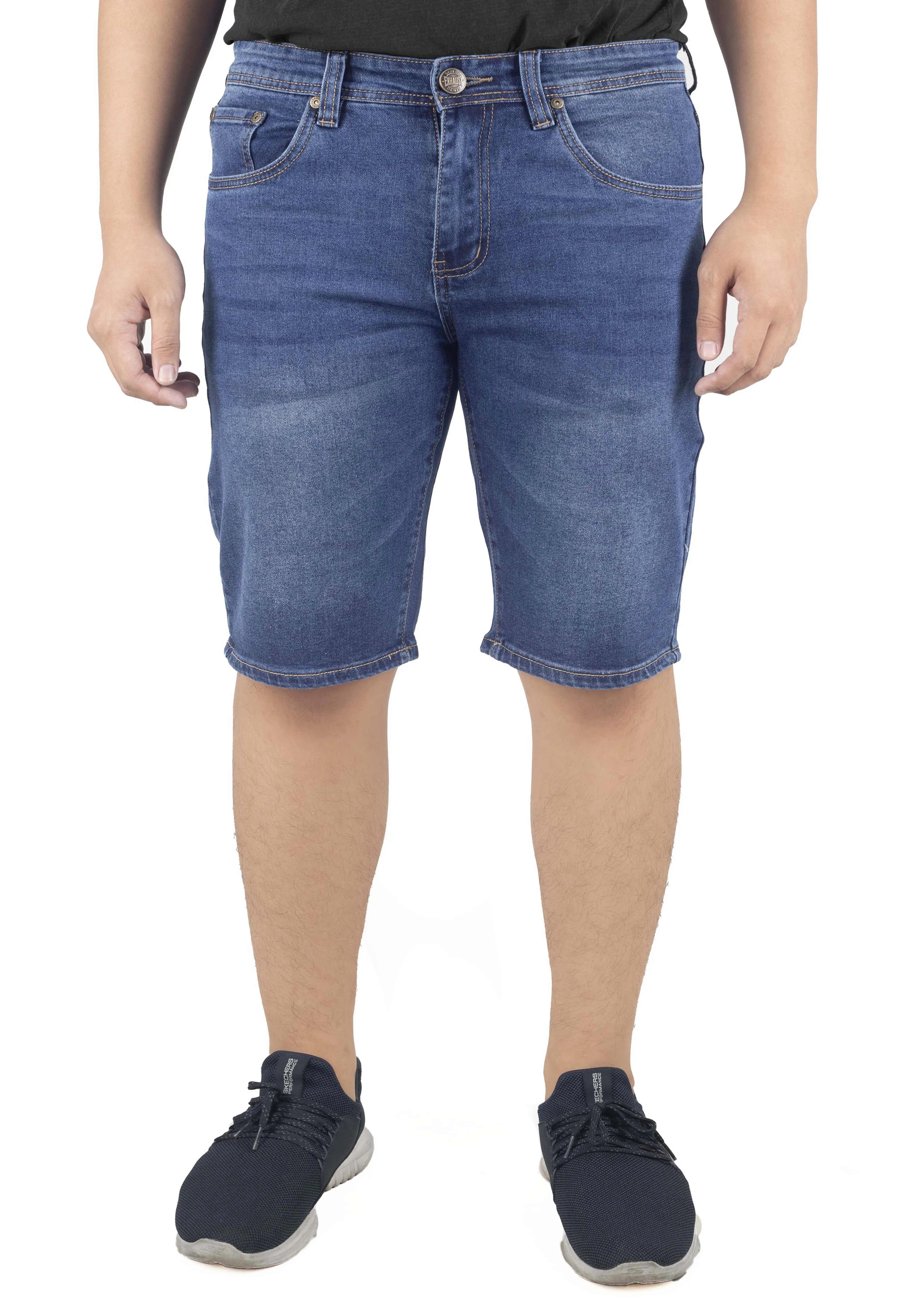 EXHAUST Jeans Short Pants [Regular Fit-Plus Size] 1366