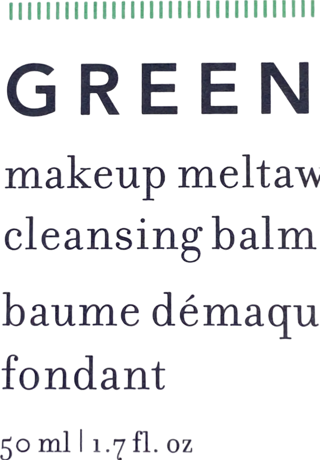 Farmacy Green Clean Makeup Meltaway Cleansing Balm No Shade 50ml