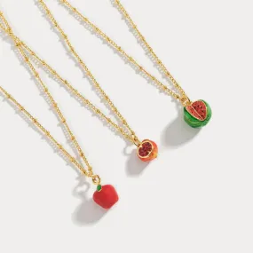 Fruit Enamel Necklace