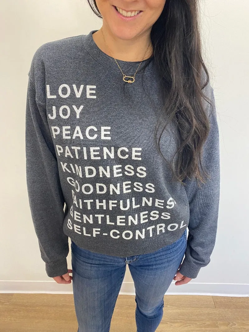 Fruit of the Spirit Unisex Pullover - Charcoal