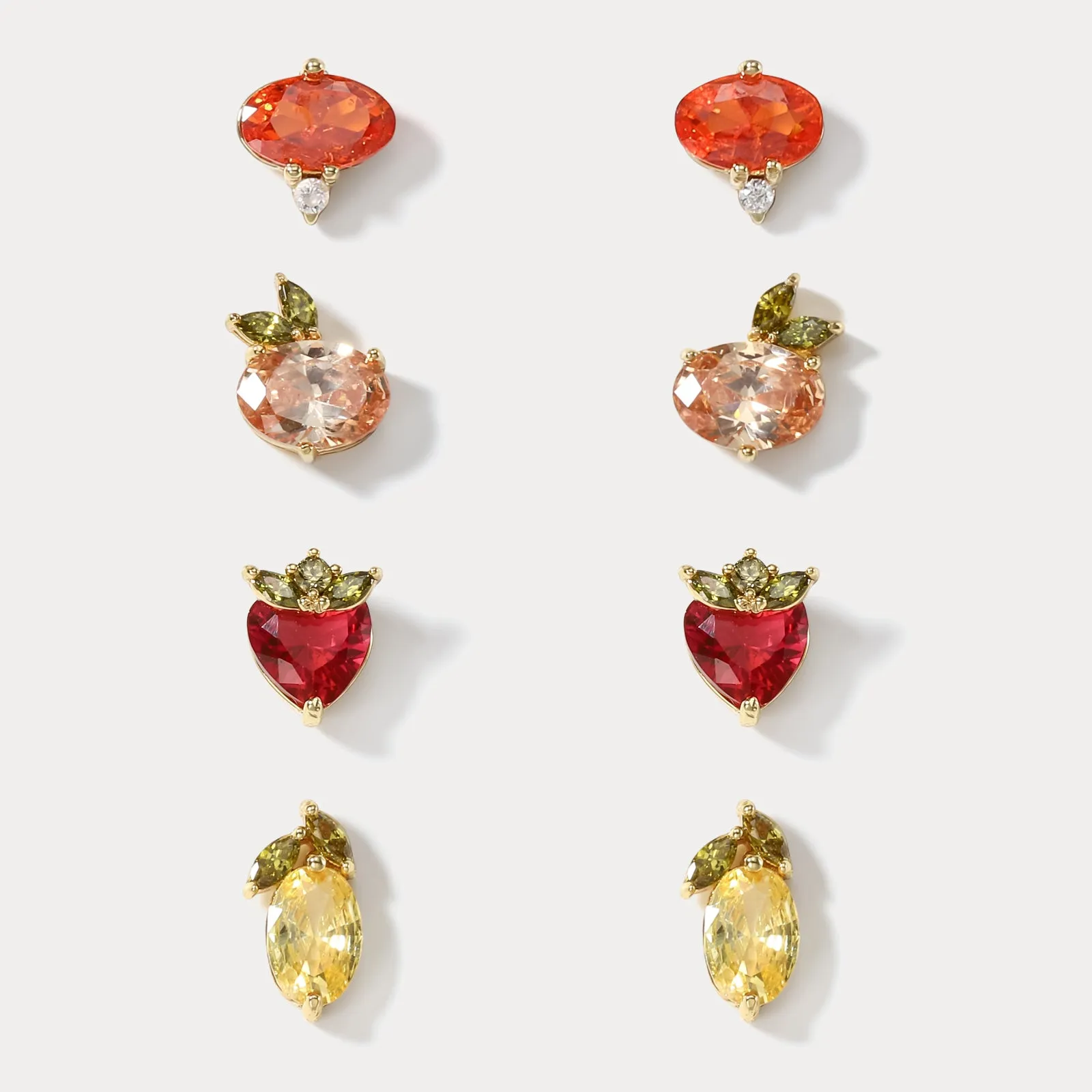 Fruit Stud Earrings Set