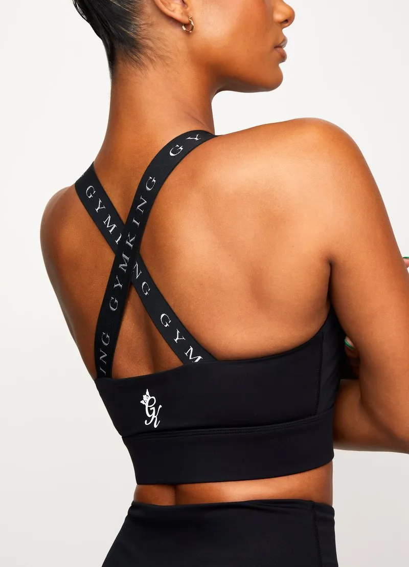 Gym King Dynamic Sports Bra - Black