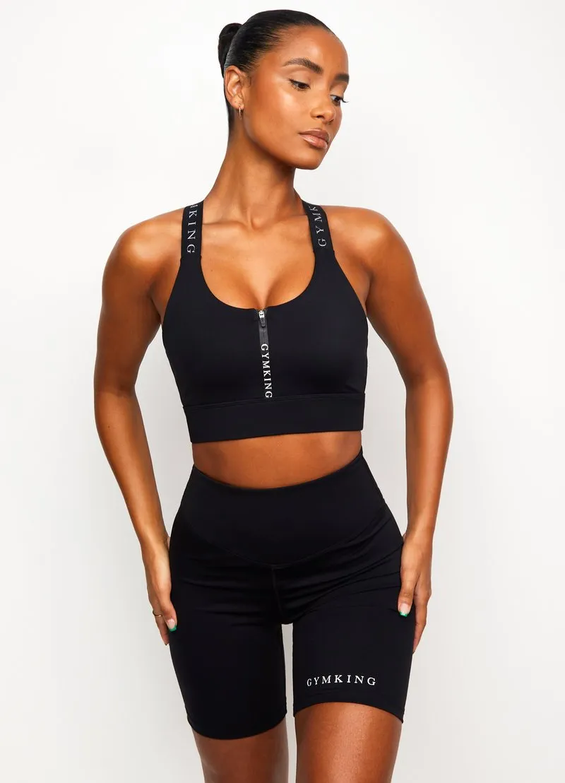 Gym King Dynamic Sports Bra - Black