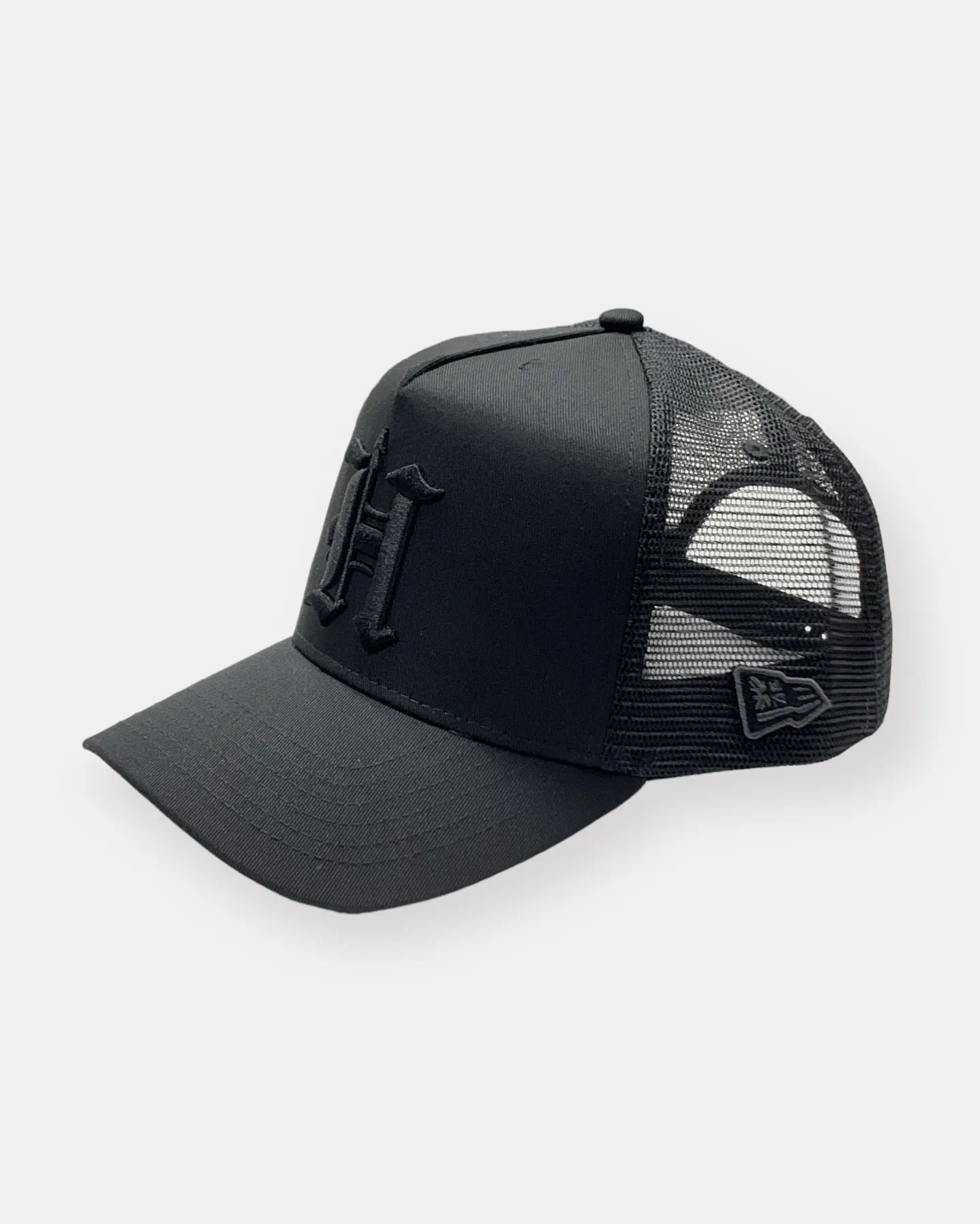 H SPEAR Black Trucker