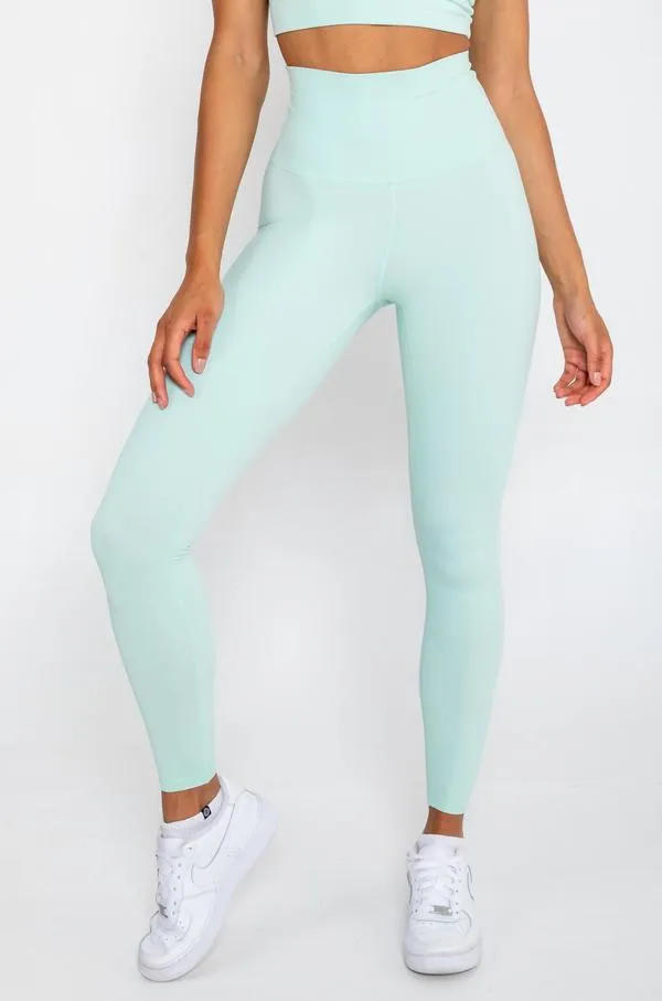 Infinity Scrunch Leggings - Pastel Mint