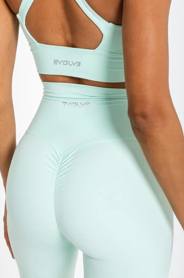 Infinity Scrunch Leggings - Pastel Mint