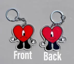 Keychain - Bad Bunny Red Heart