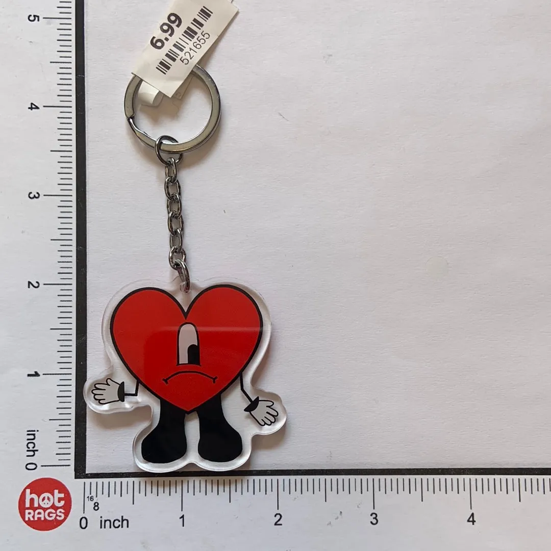 Keychain - Bad Bunny Red Heart