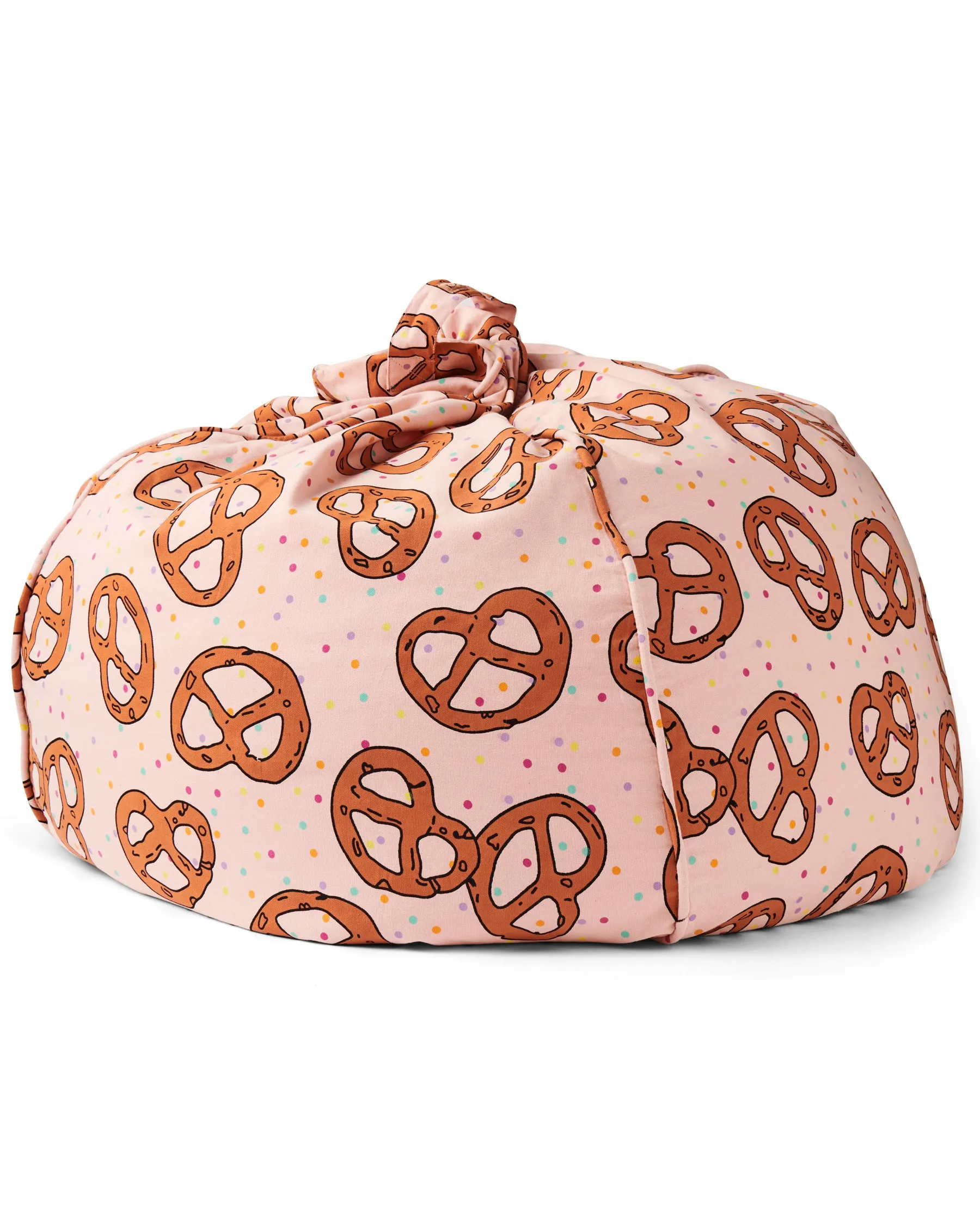 Kip & Co Pretzels Pink Beanbag (One Size)