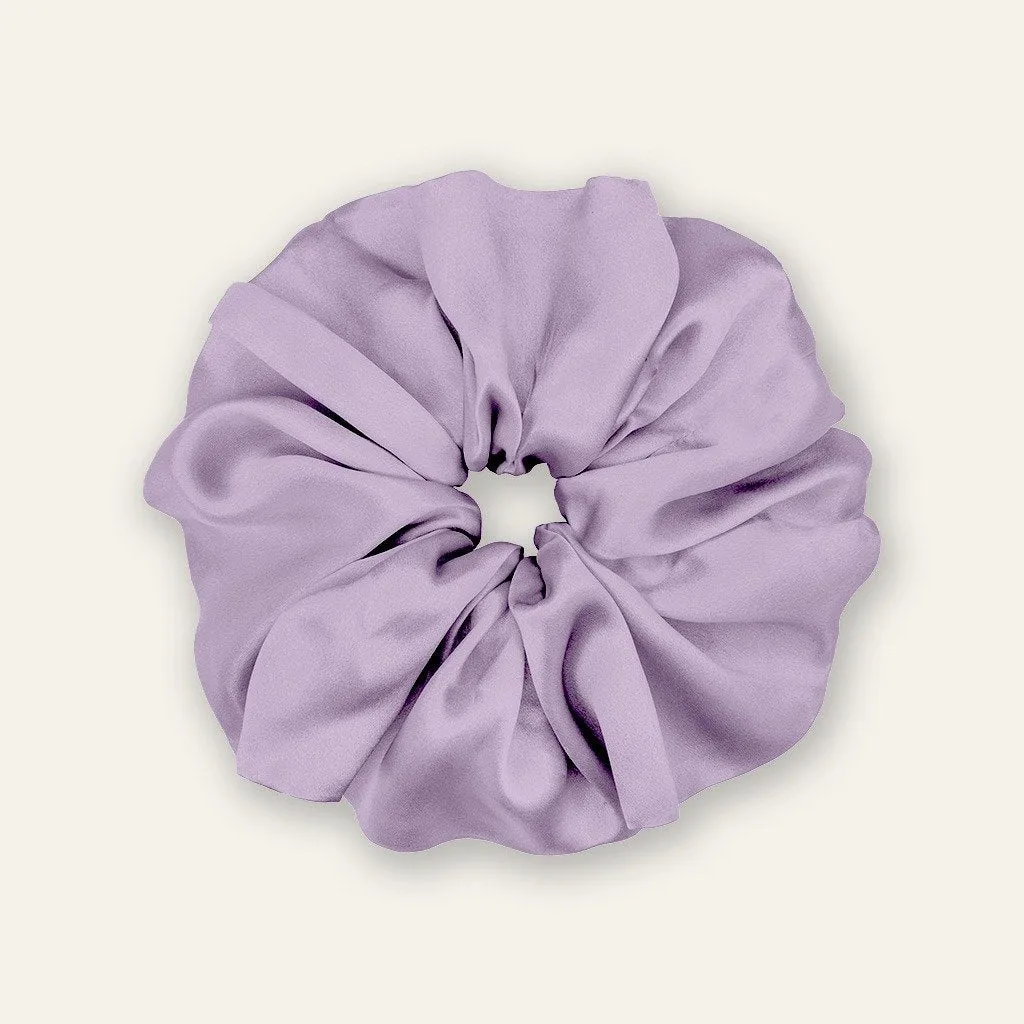 Lilac Satin Scrunchie