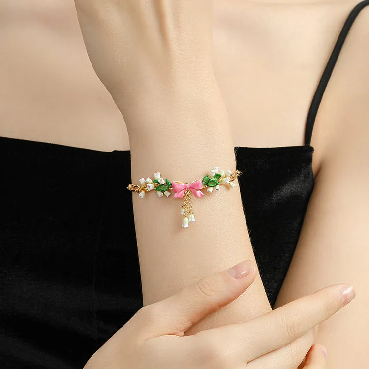 Lily Of The Valley Bowknot Bracelet