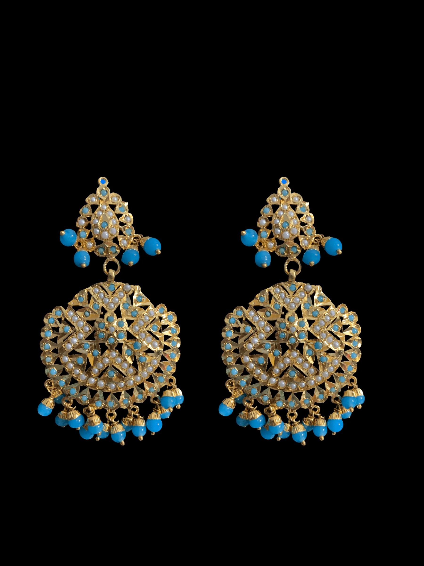 LN17 Jia Punjabi rani haar in turquoise / feroza ( READY TO SHIP  )