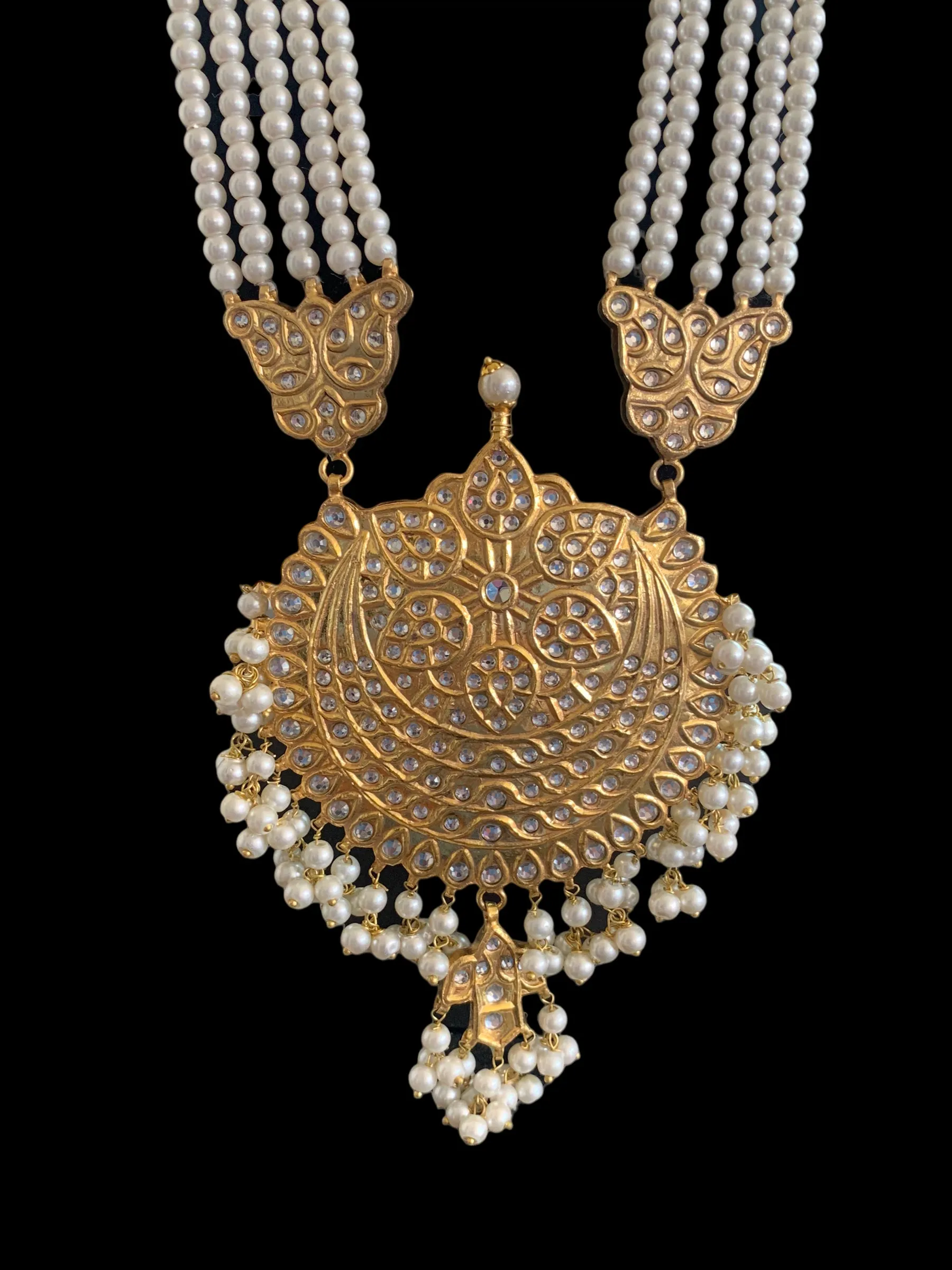 LN201 kundan Rani haar set ( SHIPS IN 3 WEEKS )