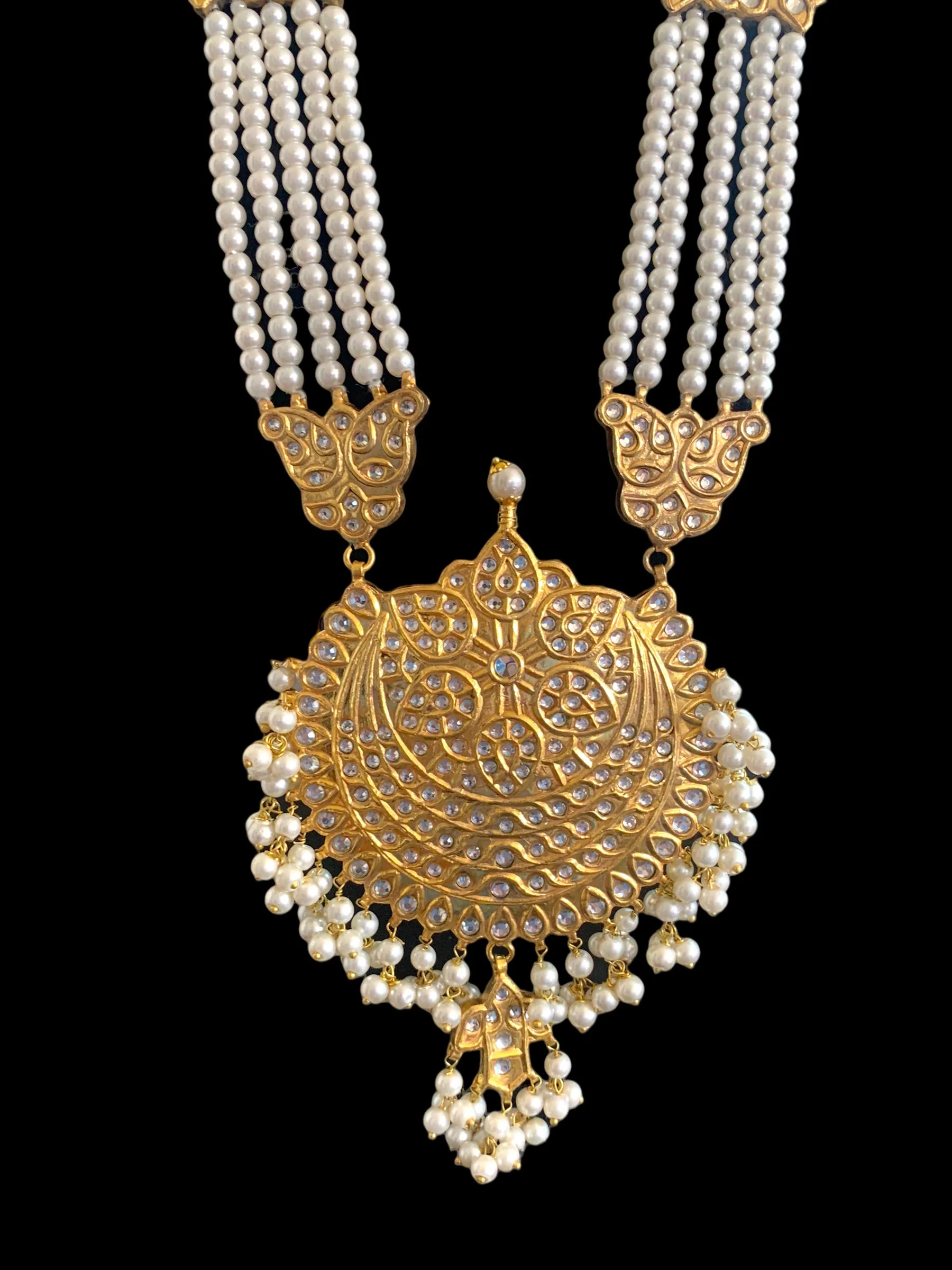 LN201 kundan Rani haar set ( SHIPS IN 3 WEEKS )