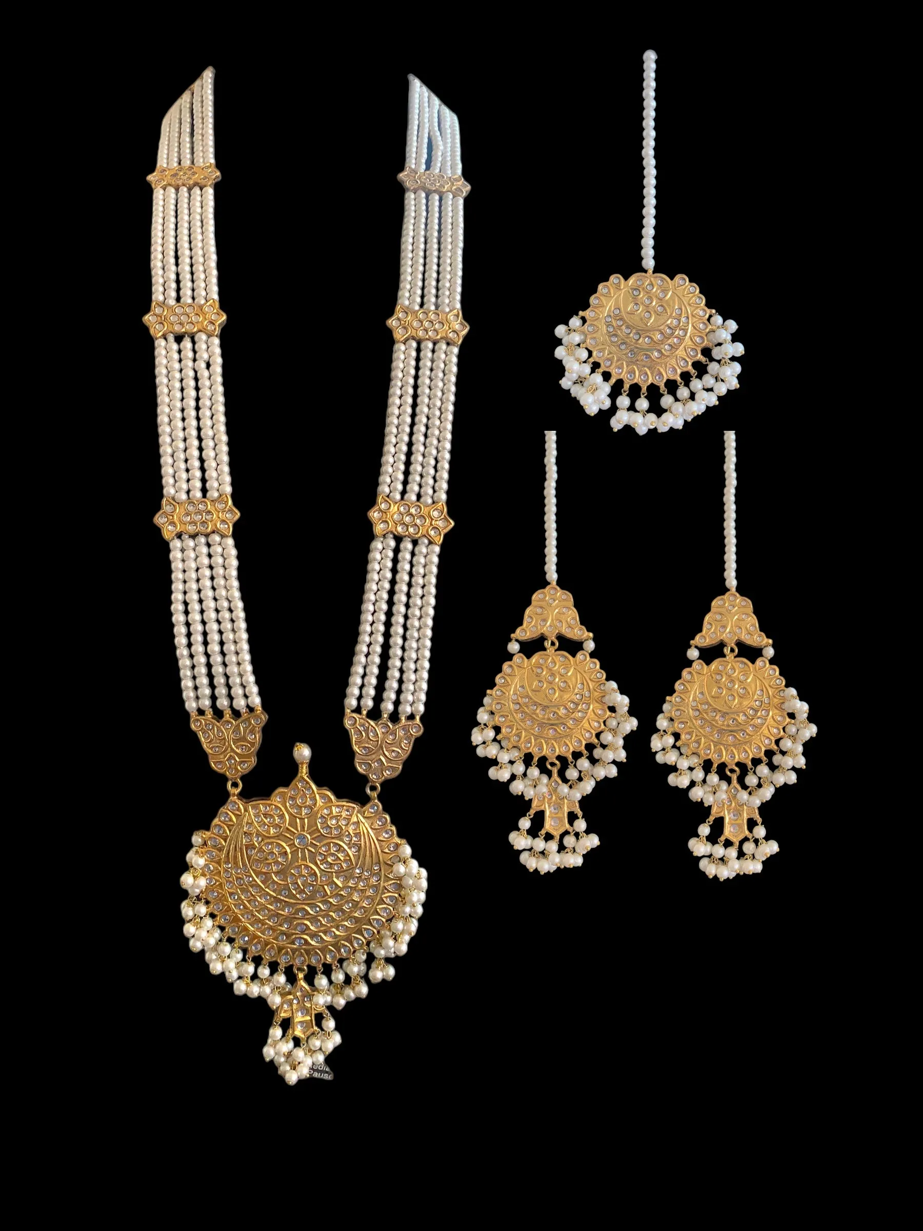 LN201 kundan Rani haar set ( SHIPS IN 3 WEEKS )